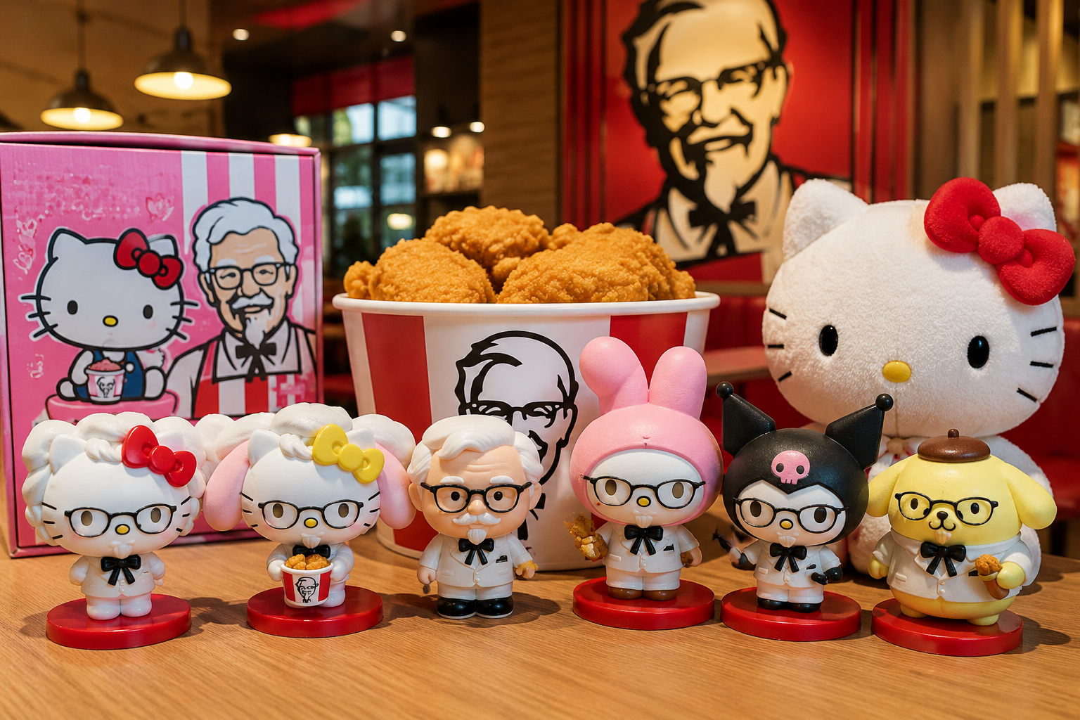 KFC Thailand Launches Limited-Edition Sanrio Collectibles for the Colonel’s Birthday